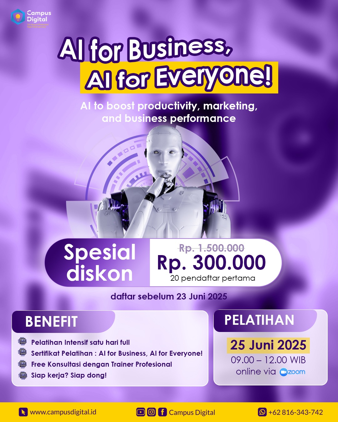 Gambar Pelatihan AI for Business, AI for Everyone!